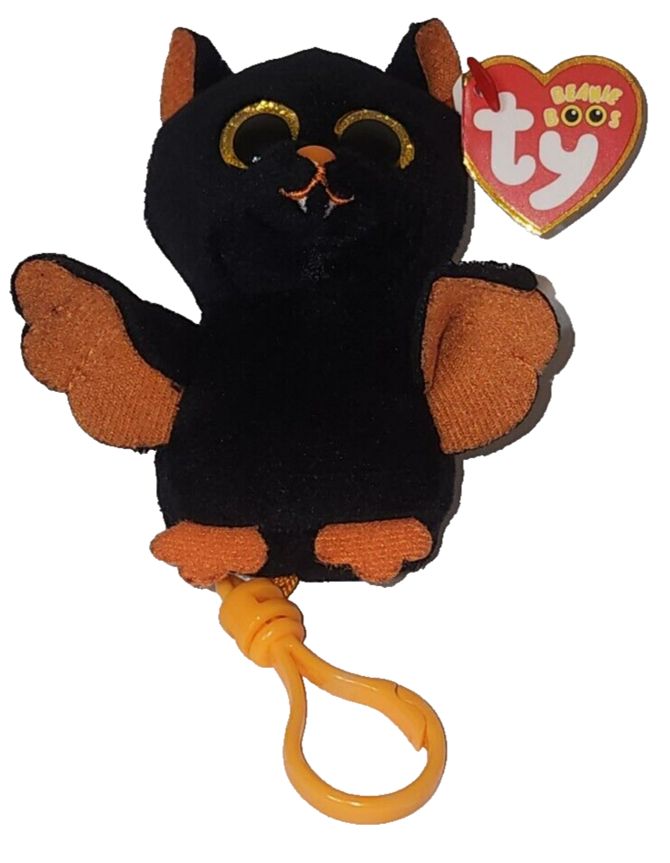 Ty Beanie Boos 2024 NYX the Halloween Bat Key Clip 3