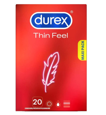 20 Durex Thin Feel Sensitive Ultra Condoms Elite Extra Soft Extended Pleasure