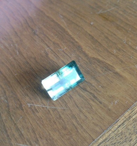 37.00Ct Natural huge Bi color Green Tourmaline  23x13mm extremely rare on sale!