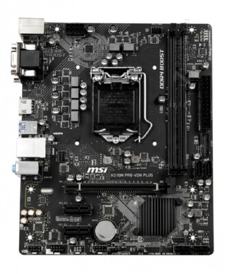 MSI PRO H310M PRO-VDH PLUS SATA 6Gb/s LGA 1151 Intel H310 mATX Intel Motherboard