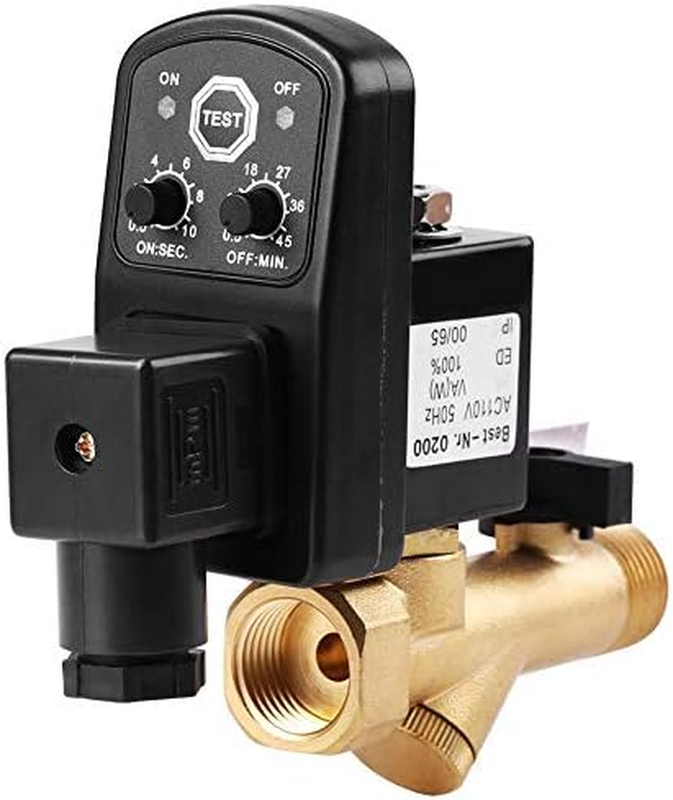 G1/2 DN15 Automatic Electronic Timed Drain Valve Air Tank Water Moisture for Air
