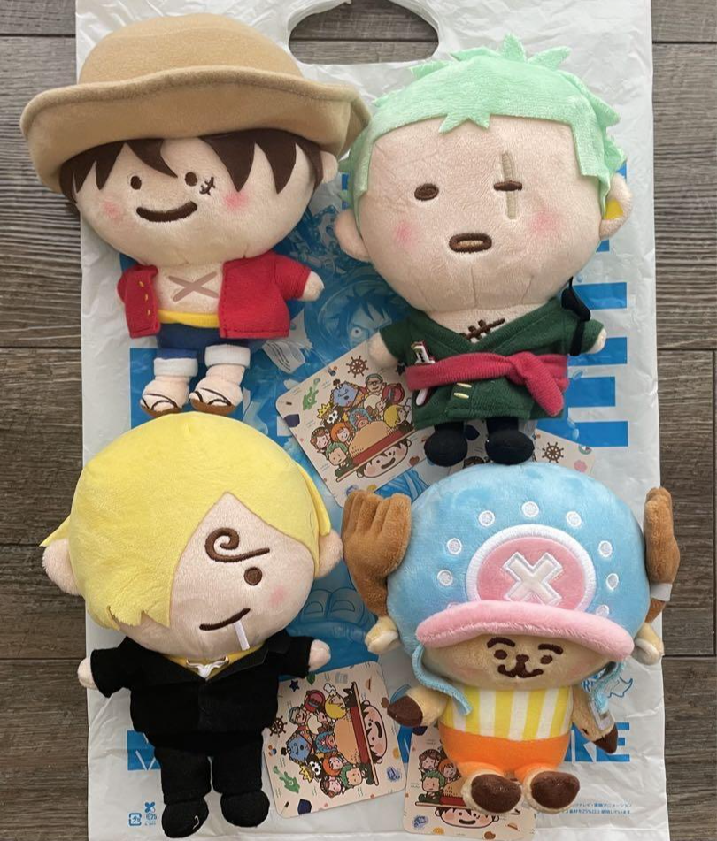 ワンピース　yurutto ONE PIECE ゆるっとワンピース 4点 yurutto ONE PIECE ゆるっとワンピースぬいぐるみ 4種
