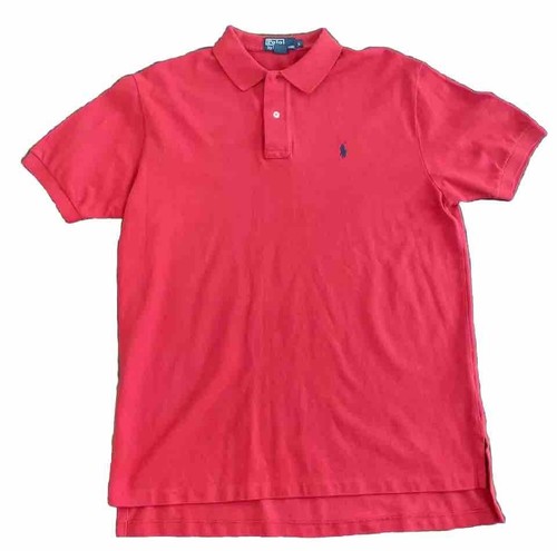 Polo Ralph Lauren Shirt Men Large Red Golf Short Sleeve 100