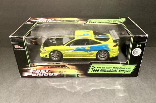 ミニカー FAST&FURIOUS StreetGlow Eclipse 1/18 1:18 Mitsubishi Eclipse The Fast And The Furious Ertl