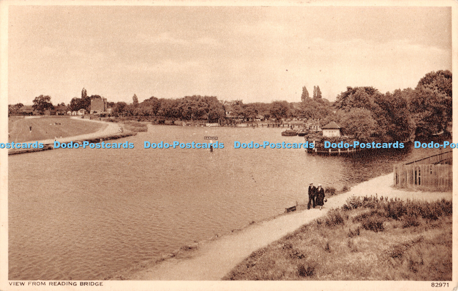 R403086 View from Reading Bridge Photochrom