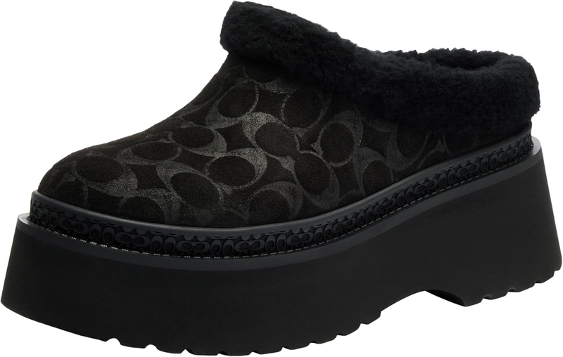 COACH Womens Cecelia Clog in Signature Suede