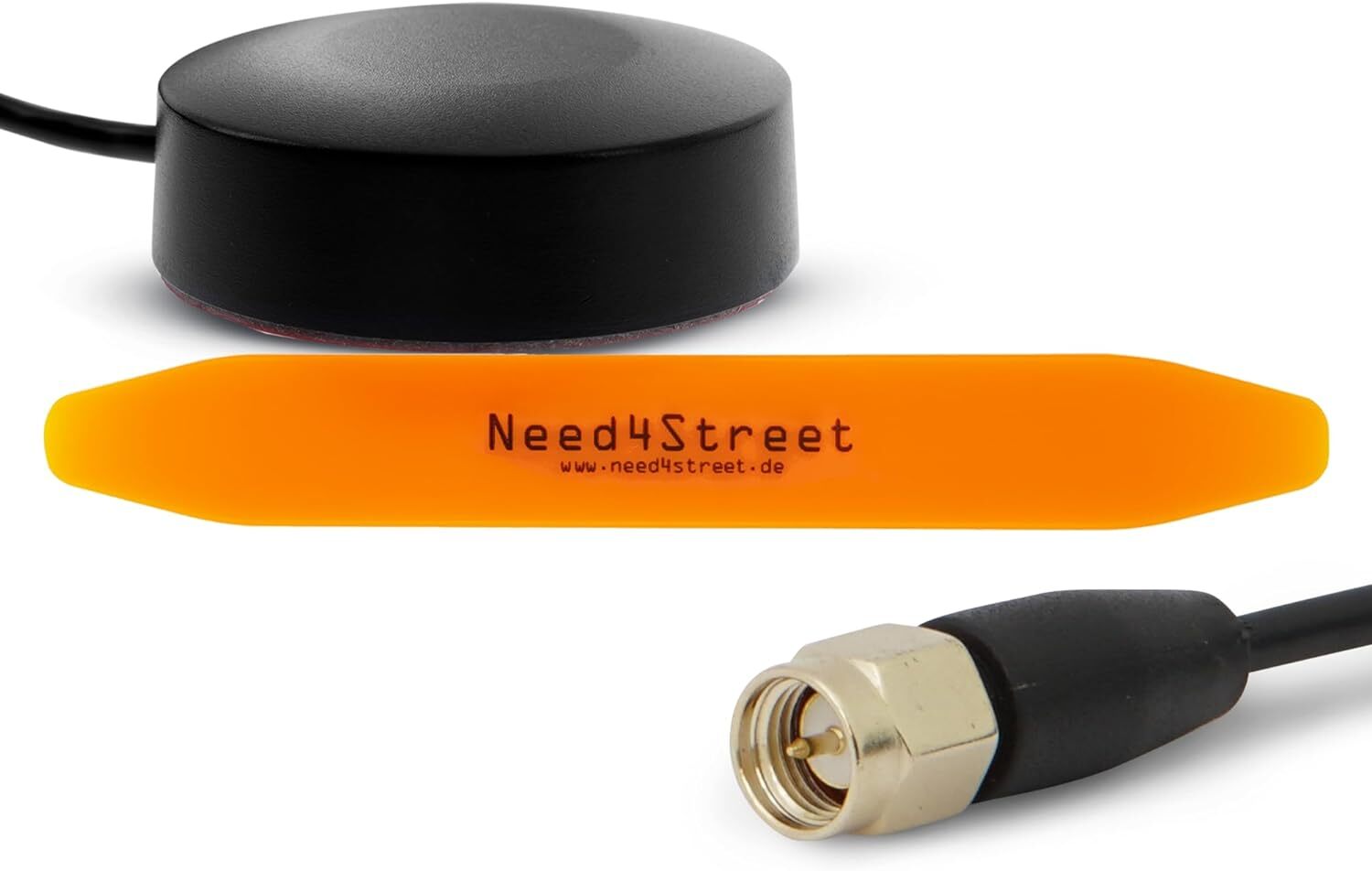 DAB+ Maus Antenne rund einfach zu verlegen neutrales Design SMA Stecker