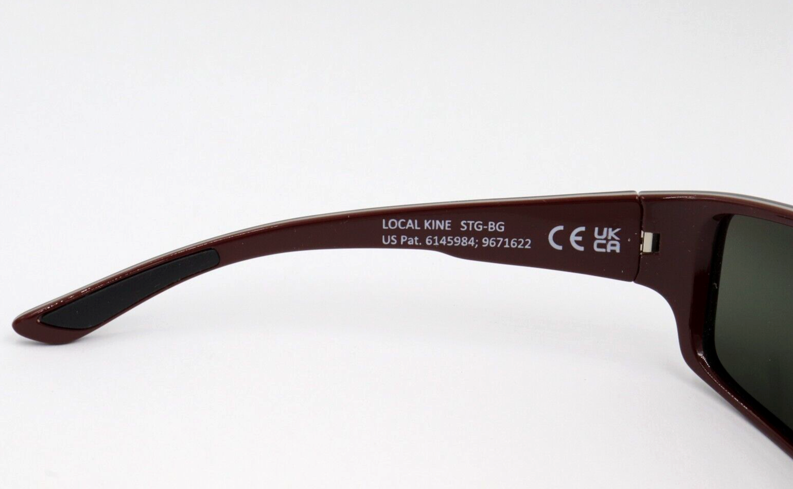 Pre-owned Maui Jim Local Kine Gray Polarized Tri-color Wrap Sunglasses 810-07e $279 In Neutral Gray