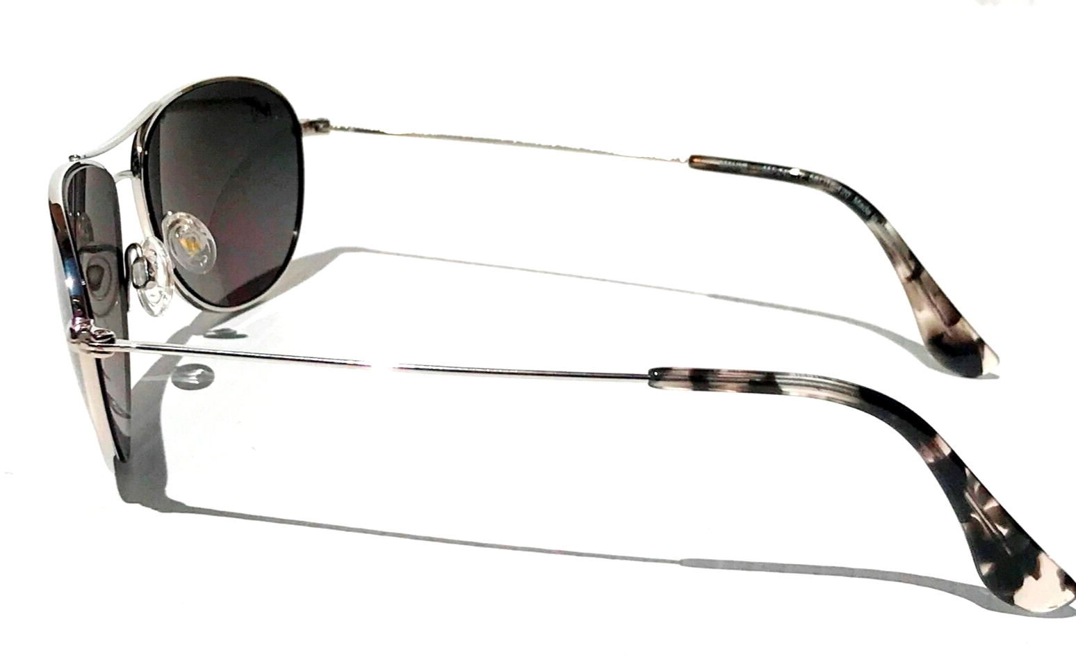 Pre-owned Maui Jim Baby Beach Silver Polarized Grey Lens Sunglass Gs245-17 In Gray