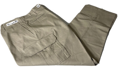 NEW CINTAS 270-62 comfort flex size 32X32 Beige Cargo Uniform Work Pant NWT J213