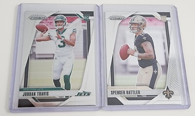 Panini 2024 Prizm QB RC 2 Card Lot Rattler Travis Saints Jets   FREE SHIPPING