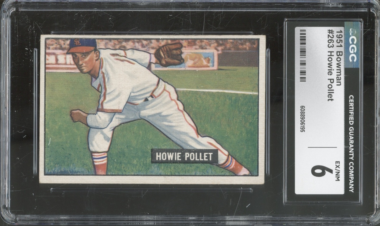 1951 Bowman Baseball Set-Break #263 Howie Pollet EX-NM CGC 6