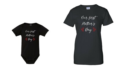 Mommy And Me Matching SET Our First Mother's Day Gift 1st Mothers Day Outfit