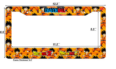 LICENSE PLATE FRAME ANIME DRAGON BALL GOKU