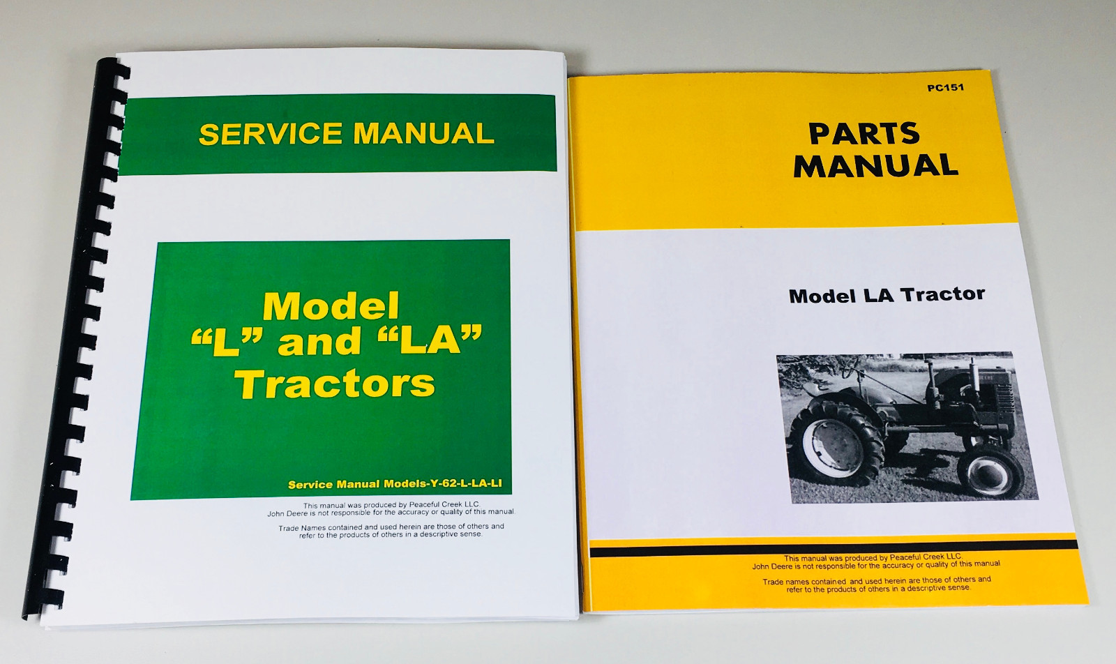 SERVICE MANUAL SET FOR JOHN DEERE LA TRACTOR REPAIR PARTS CATALOG