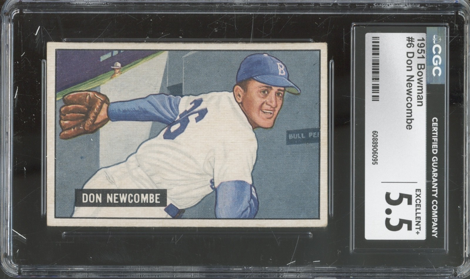 1951 Bowman Baseball Set-Break #6 Don Newcombe EX+ CGC 5.5