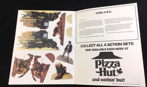 Vintage Retro Pizza Hut Indiana Jones and The Last Crusade Collectible