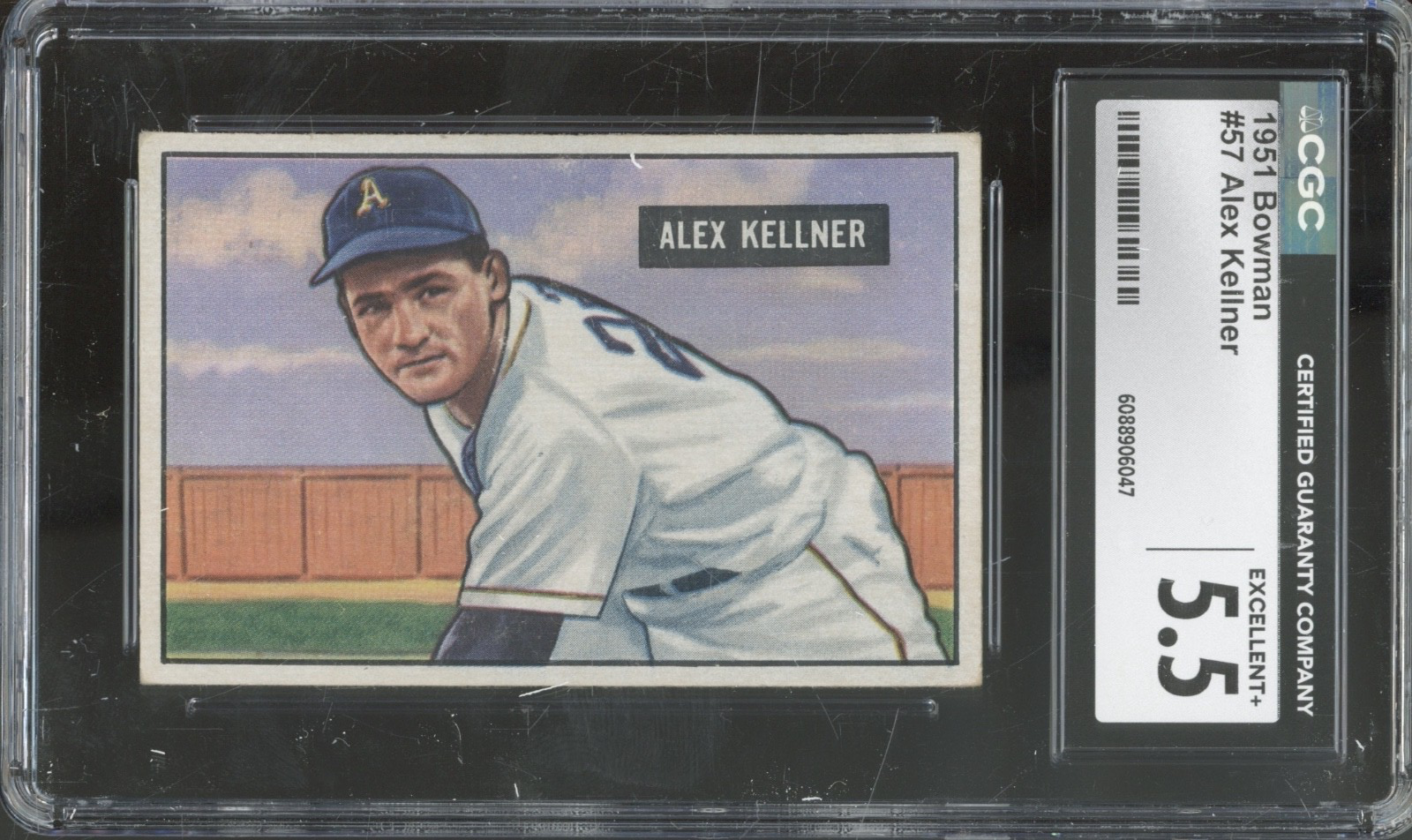 1951 Bowman Baseball Set-Break #57 Alex Kellner EX+ CGC 5.5