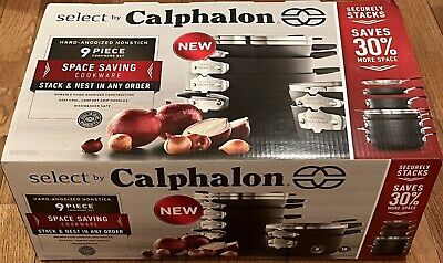 Select by Calphalon: Space-Saving Nonstick 9-Piece Cookware Set - FREE SHIPPING