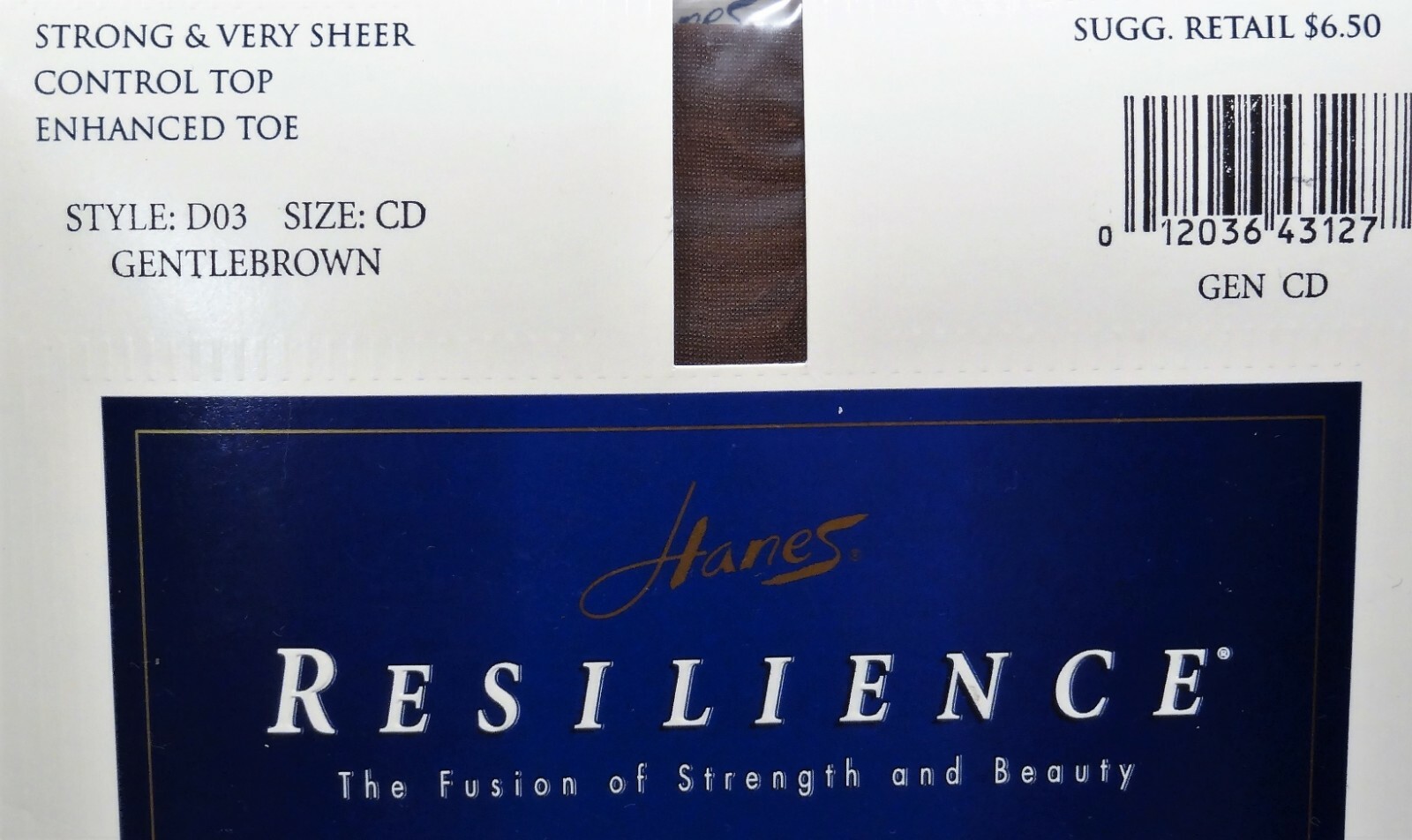 Lot 2 New Hanes RESILIENCE & ULTRA SHEER Barely There Gentle Brown CD FREE S/H