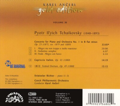 KAREL ANCERL KAREL ANCERL CONDUCTS TCHAIKOVSKY NEW CD