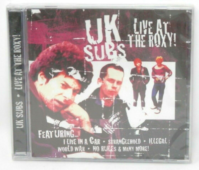 UK Subs Live at the Roxy Music CD - 1991 Going for a Song Punk Rock SEALED