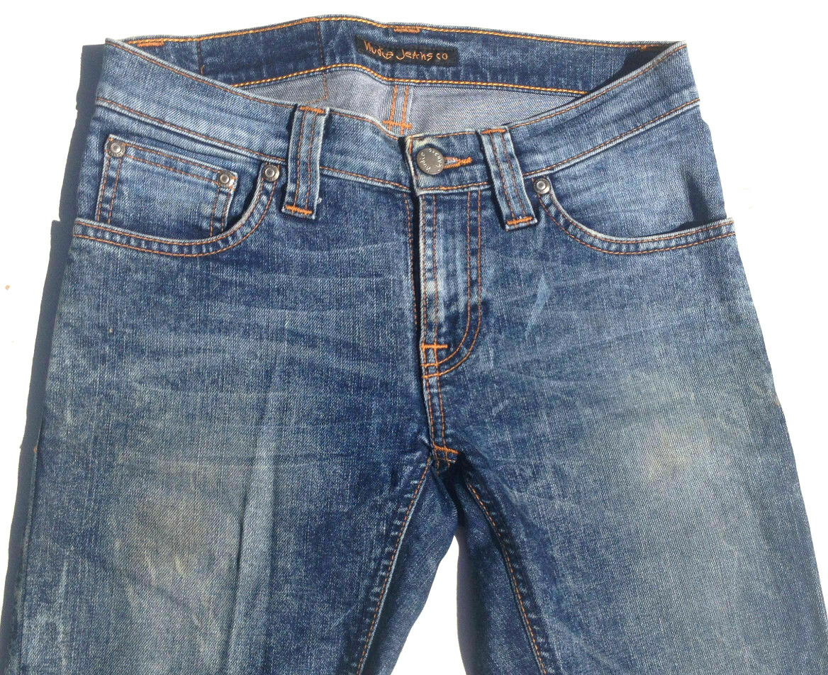 Nudie Jeans 'TIGHT LONG JOHN BLUE LEGEND' Skinny Fit Size