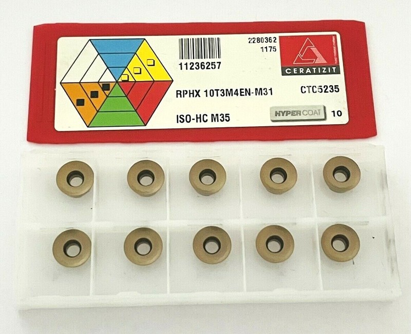 Ceratizit Milling Inserts Rphx10t3m4en-M31 Ctc5235  Original Neu 10 StÃ¼Ck.