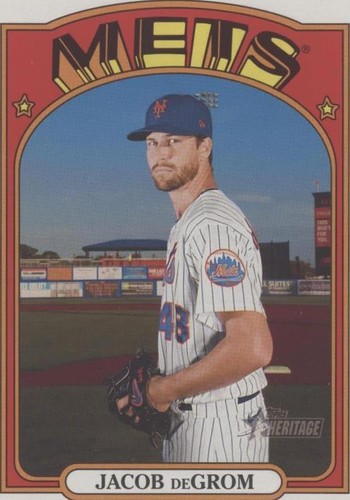 2021 Topps Heritage - Jacob deGrom #OB-JD
