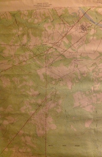 South Carolina Lugoff 1953 original USGS Topographical chart