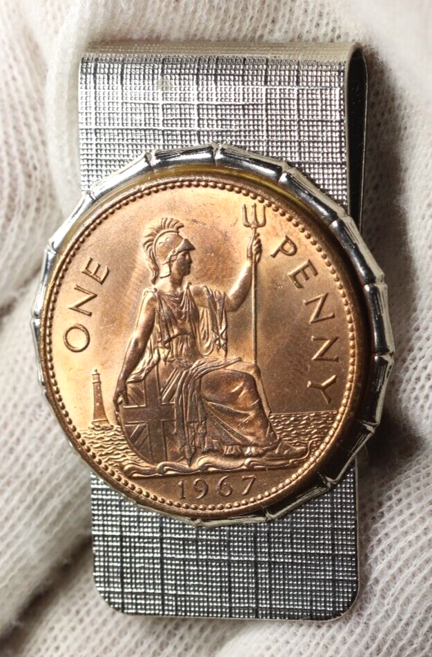 ロンドンでみつけたシルバー　マネー　クリップ Vintage Metal British Royal Lion Money Clip - Etsy