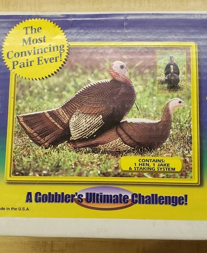 Feather Flex True Position Breeders Turkey Decoys (One Hen and One Jake)