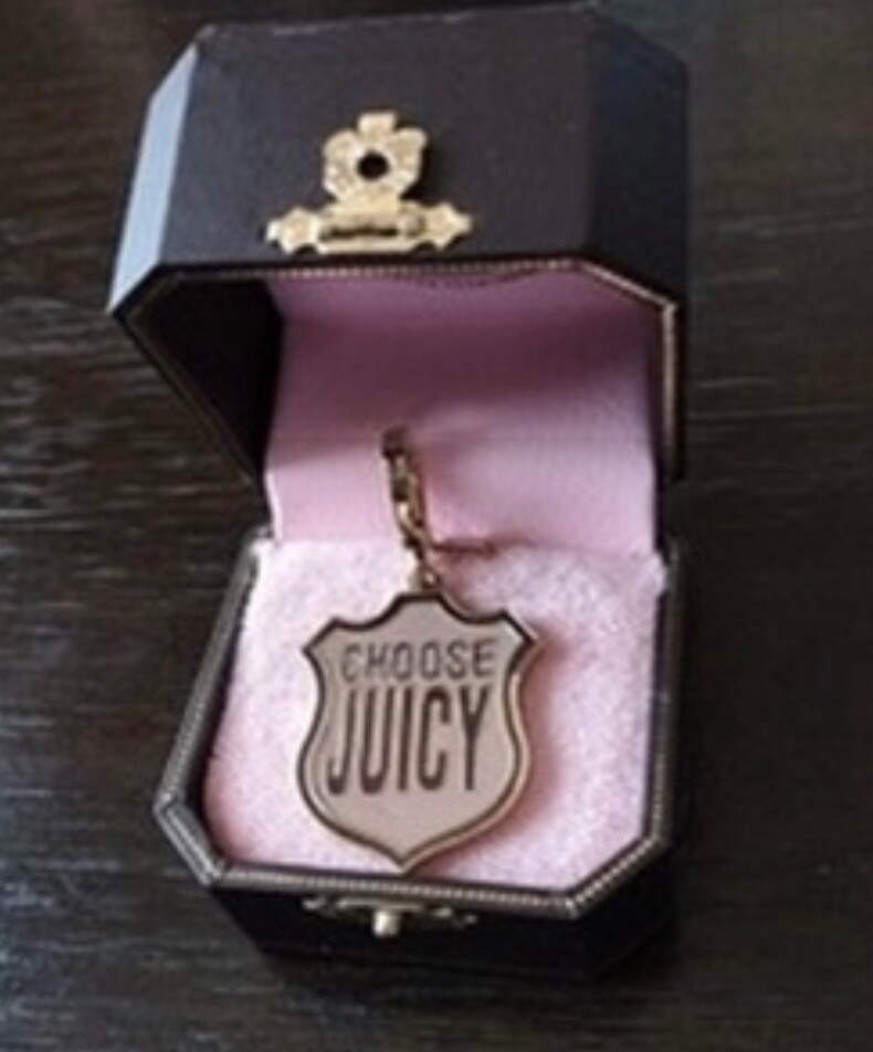 Juicy Couture Vintage Logo Shield Charm YJRU0787 New 