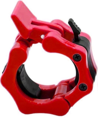 Barbell Clamp 2 inch, Heavy Duty Exercise Collars 2'' Quick Release Red Locking