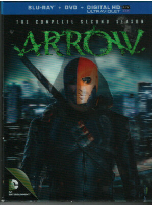 ARROW SEASON 2 (Blu-ray, 2015, 4-Disc Set, Original Larger Lentricular Box) NEW