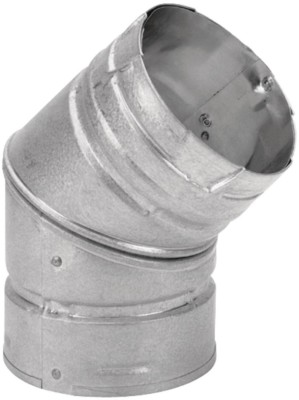 DuraVent Chimney Stove Pipe Pellet Vent Venting Inserts 4 Inch 45 Degree Elbow