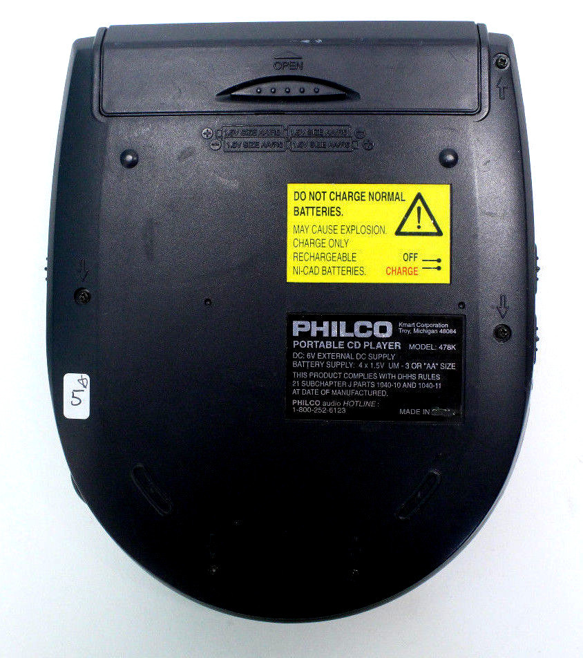 Phelco DESP Compact Disc Portable Player 478K Tested