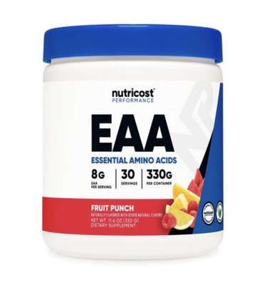 Nutricost EAA Powder 30 Servings (Fruit Punch) - Essential Amino Acids