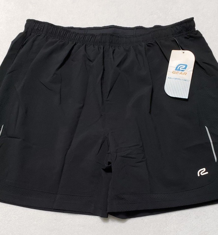 NWT Road Runner Sports Mens XL Black R Gear Power Up 2 in 1