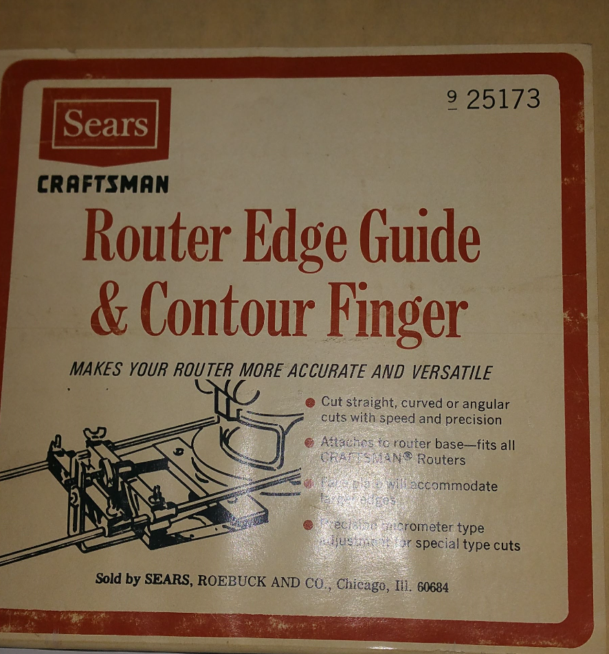 Craftsman Router Edge Guide & Contour Finger 9-25173