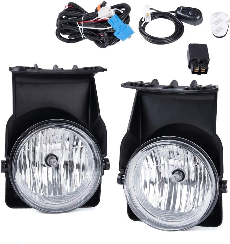 Fog Light Pair w/ Harness for 2003-2006 GMC Sierra 1500 2500HD 3500 2007 Classic