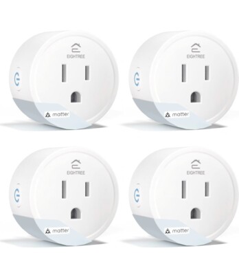 4Ct Smart Plug EIGHTREE 4PCS Smart Home Automation - Alexa ET01