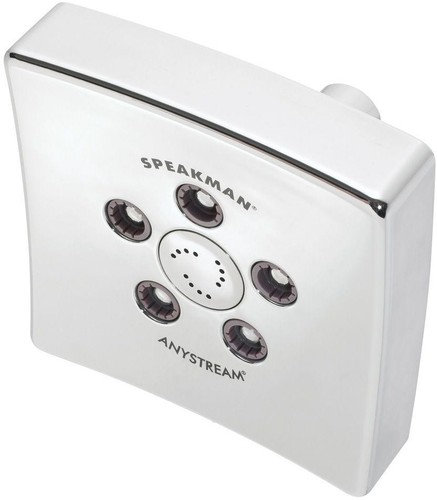 The Edge Anystream Shower Head, Polished Chrome, 2.5 GPM