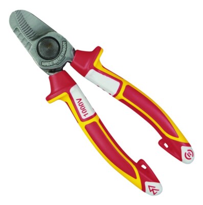 Felo 6-1/4'' Cable Wire Cutter Shears 19/32 Capacity 1000v VDE Comfort Grip 63805