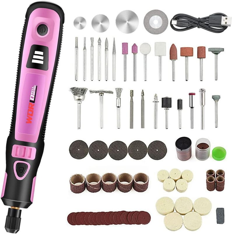 3-Speed Mini Cordless Rotary Tools Kit with 103 Accessories,Usb Small Electric P