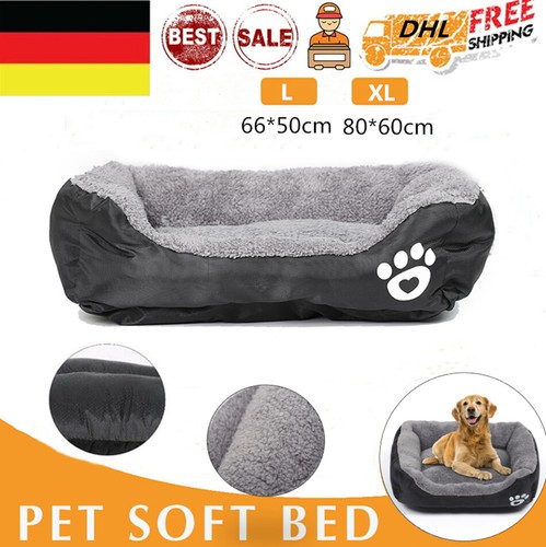 Hund Katze Hundebett Hundekorb Hundesofa Tierbett Katzenbett Plüsch Körbchen 