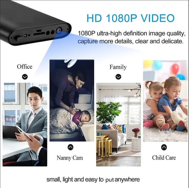 Mini Hidden Camera HD 1080P 10000mAh Power Bank Mini Security Wireless Nanny Cam - Image 9