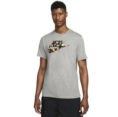 

Мужская темно-серая футболка с надписью «Heather Food» Nike, Dark grey heather
