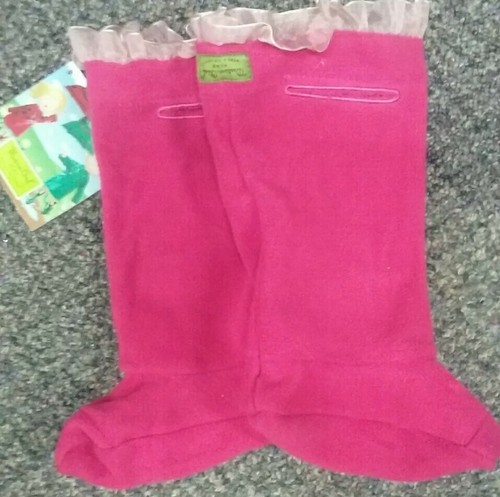 Western Chief Kids Rain Boot Fleece Liners Magenta Sz M & L New In Box