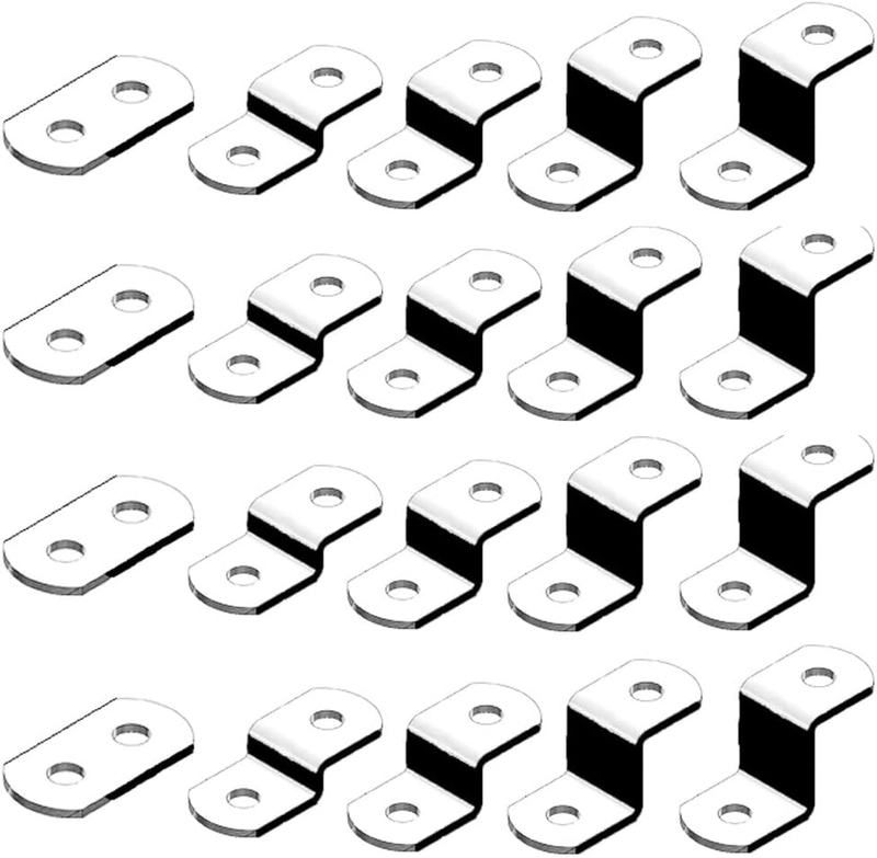 Offset Canvas Clips for Picture Framing Assorted Small Sizes, 10 Each 0/0